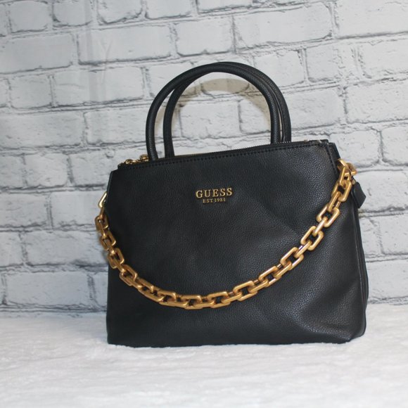 Guess Turin Tri-Compartment Satchel - Picture 7 of 8